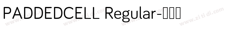 PADDEDCELL Regular字体转换